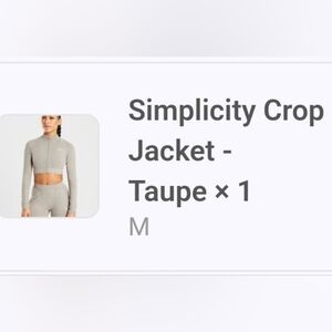 AYBL Simplicity Crop Jacket - Taupe